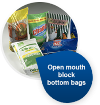 Open mouth / Block bottom bag